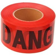 The Brush Man Danger Tape, 3” X 300’, 16PK TAPE DANGER300